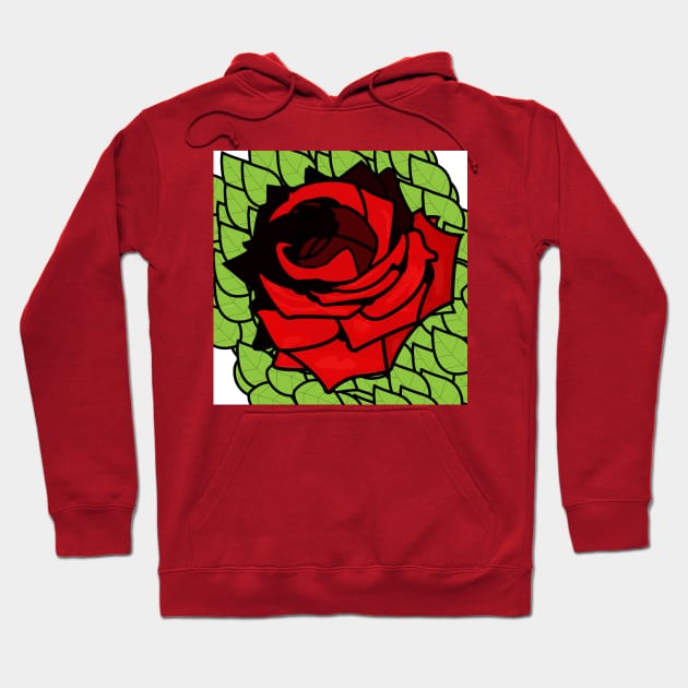 Red Roses Hoodie by momomoma